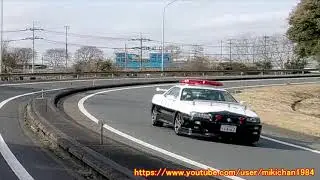 2021年、未だ現役！！R34型、日産スカイライン GT-R パトカー　所沢インターで発見！！