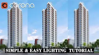 3ds max Corona render exterior lighting tutorial