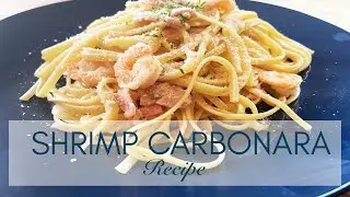 Prawn Spaghetti Carbonara Video Recipe! Easy and Tasty! Quick Meal