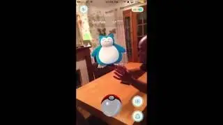 Pokémon Go - I caught a Snorlax in my living room