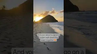 THE BEST FEELING 🌅🧡| Sunset walks down the beach
