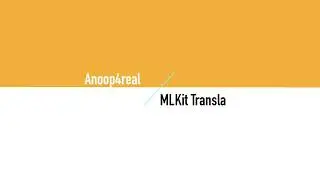 MLKit:Translate Text