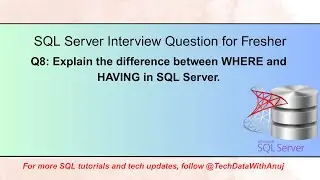 Difference Between WHERE and HAVING in SQL | SQL Clauses Explained with Real-Time Examples