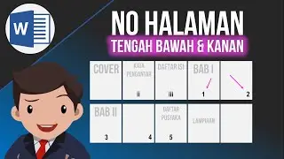Cara membuat Nomor Halaman di Tengah Bawah dan Kanan Bawah pada Ms. Word