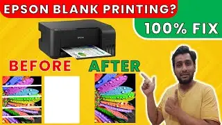 Epson printer not printing | Printer blank page come out | Epson black ink not printing | Epson