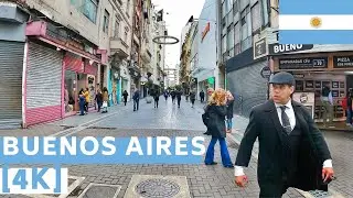 BUENOS AIRES, ARGENTINA - HISTORIC CENTER WALK  | 4K