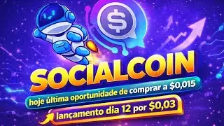 Social Coin tomorrow (April 10th) is the last day to buy in the pre-sale for $0.015 🫣 at launch, ...