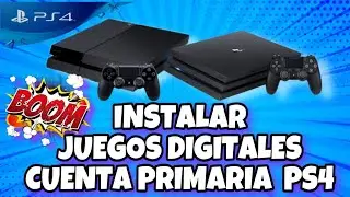 How to install digital games on a PS4 primary or main account