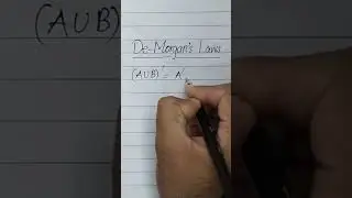 De Morgan's Laws 