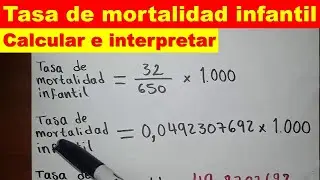 Ejercicio de Tasa de Mortalidad Infantil