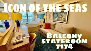 ICON of the Seas | Oceanview Balcony Stateroom 7174 connected room | THE D&Q EXPERIENCE
