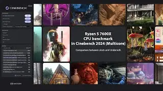 AMD Ryzen 5 7600x CPU Benchmark, Cinebench 2024 (Multicore) - No audio