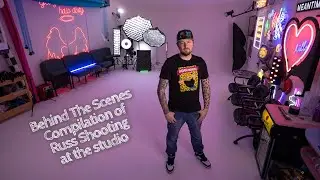 A compilation of BTS of Russ shooting at the studio #photography #behindthescenes