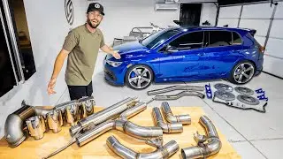 The Best MK8 Golf R Exhaust! Milltek Turboback, 034 Brake & Rear Sway Bar Upgrade