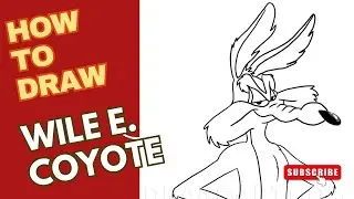 How to Draw Wile E. Coyote | Road Runner Cartoon