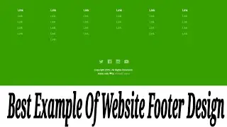 Best Example Of Website Footer Design