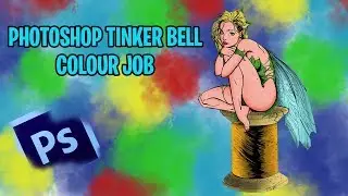 Adobe Photoshop|Colour Job Timelapse|Tinkerbell