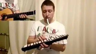 Раз ковбой, два ковбой на мелодике, Б.Савельев, ukulele & melodika cover