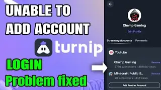 Turnip login problem fixed || Turnip live streaming problem