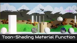 Toon-Shading Material Function for Unreal Engine 4.26 to 5.xx