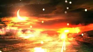 Sky  Red Background and Clouds Moving Animation Video