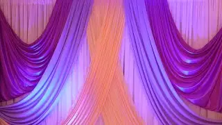 DIY: WEDDING BACKDROP TUTORIAL | STAGE DRAPING SET UP | ICE SILK CURTAINS BACKDROP TUTORIAL