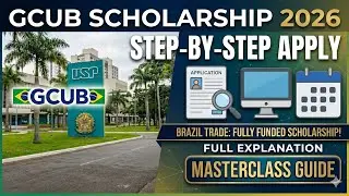 Study in Brazil - GCUB scholarship - Complete Guide - Step by Step 