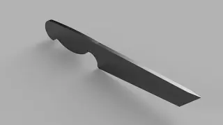 How to Draw the Bevel On a Tanto Knife - Fusion 360 - Download the CAD File