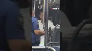 Otobüste sızan genci polis böyle uyandırdı: "Günaydın. Otel parası alacağız"
