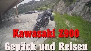 Traveling with the Z900 Touring in the Alps | Luggage and saddlebags | Loading