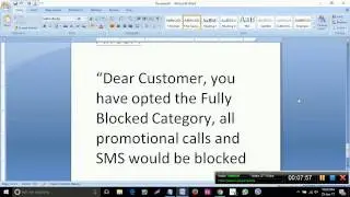 How to stop Aircel promotional calls and SMS