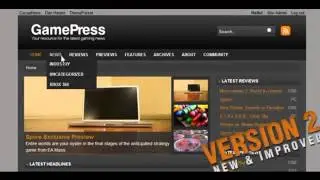Preview GamePress Blog / Magazine - WordPress