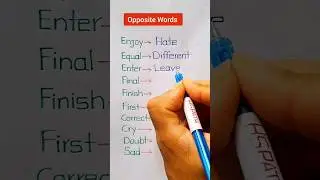 Opposite Words class - 05