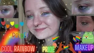Cool Rainbow Pride Flag Eyeshadow Look! -  Madalada Munden