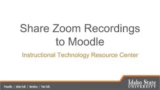 Share Zoom Recordings to Moodle | Google Drive