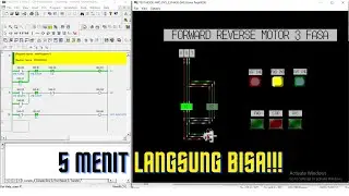 Forward reverse motor simulation with cx programmer cx-one plc omron cx designer animation