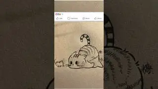 Cute cat draw #drawing #cutecat