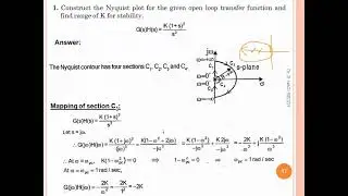 Problem 2 on Nyquist stability criterion (Nyquist Plot)