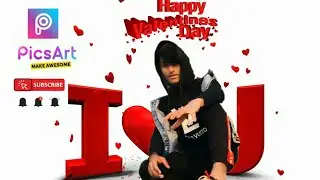 picsart Happy valentine's Day photo editing tutorial step by step