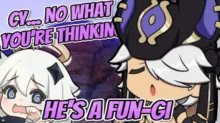 Cyno's jokes are so bad that people hid from him... | Genshin Impact