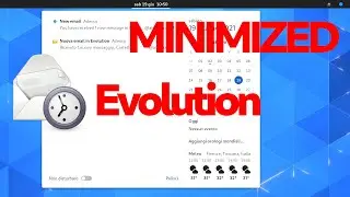 Evolution minimized in tray & new mail notify in GNOME 40