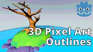 Adding Outlines to my 3D Pixel Art Shader  - Using Godot Engine