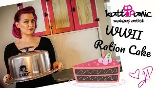 Vintage World War II Ration Cake baking tutorial