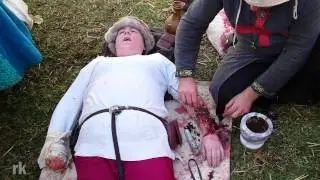 Middle Ages Doctor and Medieval Fight