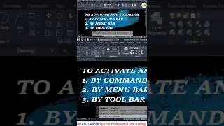 How To Active AutoCAD Commands 