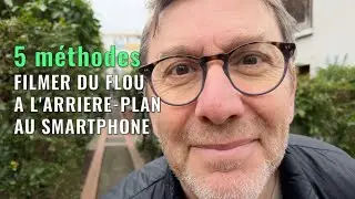 Filmer au smartphone avec du flou en arrière-plan