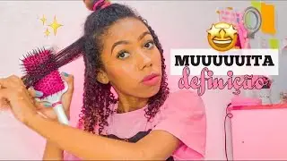 FINALIZAÇÃO SÓ COM GELATINA!!! DEFINA SEU CABELO CRESPO CACHEADO!!! 💖✨ | @biiapazoficial