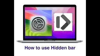 How to use hidden bar tools #macos #macbook #sonoma