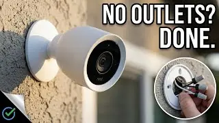 How to install ANY Google Nest Cam outdoor without available outlet basic home wiring