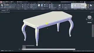 AutoCAD 3D, AutoCAD training coffee table 3D